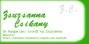 zsuzsanna csikany business card